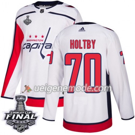 Herren Eishockey Washington Capitals Trikot Braden Holtby 70 2018 Stanley Cup Final Patch Adidas Weiß Authentic
